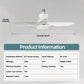 Heldere Koele Plafondfitting Ventilator & Lamp met Afstandsbediening