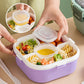 1200 ml/1700 ml Bento-box met lepel en vork - Magnetronbestendig