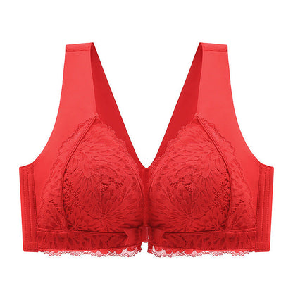 🔥HOT SALE🔥 Front-Clasp Lace Bra with Lift and Anti-Sagging Design