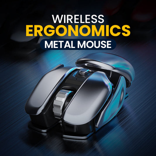 😎💻 Ergonomische metalen ✨-draadloze muis🔥Koop er 2 gratis Verzending🔥